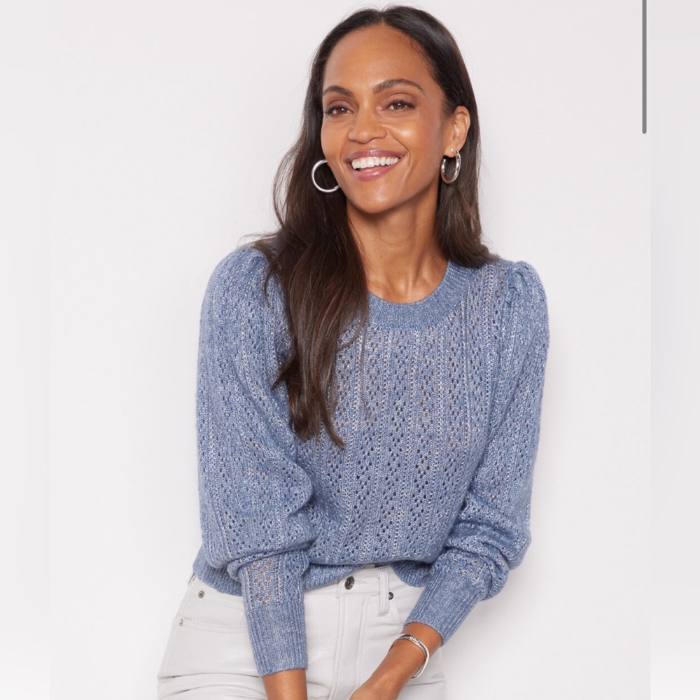 NWT Paige Athena Metallic Knit Sweater